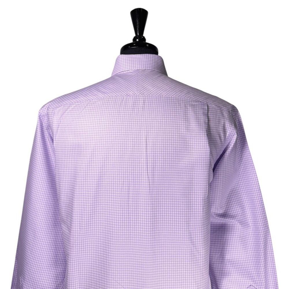 Jos. A. Bank Reserve Mens Dress Shirt 15.5 33 Purple Egyptian Cotton Non Iron - Picture 9 of 10